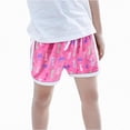 thumbnail image 3 of Kaprioy Elastic Waist Short Pants for Kids Toddler Girls Cartoon Floral Printed Sport Shorts Summer Beach Shorts, 3 of 6
