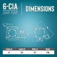 thumbnail image 2 of Bomba de sumidero sumergible Little Giant 6-CIA 115V 1/3HP 2760GPH, 2 of 7