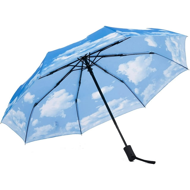 SY Compact Travel Umbrella Automatic Folding Umbrella Portable for Outdoor Waterproof Windproof
