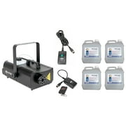 ADJ 1300W Mobile Fog Machine w/Remote & 4L Fog Fluid/Smoke Liquid, 4 Pack