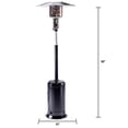 thumbnail image 3 of Clihome 47,000 BTU Outdoor Standing Patio Propane Heater With Wheels - N/A Silver, 3 of 5