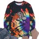 thumbnail image 4 of Sudadera para mujer Otoño Sudaderas Moda Impreso Camiseta suelta Blusa de manga larga Cuello redondo Tops casuales Odeerbi ODB-5, 4 of 5