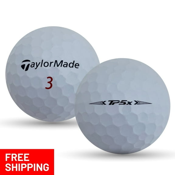 Pre-Owned 24 Taylormade TP5x 5A Used Recycled Golf Balls, White, by Mulligan Golf Balls