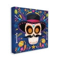 thumbnail image 3 of Stupell Industries Day Of Dead Patterned Skull Holiday Painting Gallery Wrapped Canvas Print Wall Art, 3 of 5