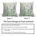 thumbnail image 6 of Spring Pillow Covers 18x18 Inch Sage Green Eucalyptus Floral Butterfly Decoration Summer Outdoor Throw Pillow Covers Set of 2 Farmhouse Pillowcases Cotton Linen Cushion Covers for Couch Home Decor, 6 of 6