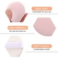 Minkissy 12Pcs Non Latex Pink Makeup Sponges Soft Facial Powder Puff ...