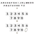 thumbnail image 4 of Thinsony Number Stencil Kit to Use Craft Home Letters Templates Reusable Alphabet Pattern Scrapbooking Drawing Using Accessories 26 Letters/10 Number, 4 of 6