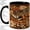 Black, variant on Leopard Books Accent Mug, 11oz Ceramic Coffee Cup for Book Lovers