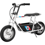 Razor Rambler 12 Seated Electric Scooter- White, up to 14 mph, 12" Air-Filled Tires, for Teen 13+