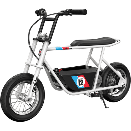 Razor Rambler 12 Seated Electric Scooter- White, up to 14 mph, 12" Air-Filled Tires, for Teen 13+