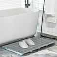 thumbnail image 3 of Bambloom Bamboo Shower Mat,Anti Slip Large Bathtub Mat,31x18in,Gray, 3 of 8