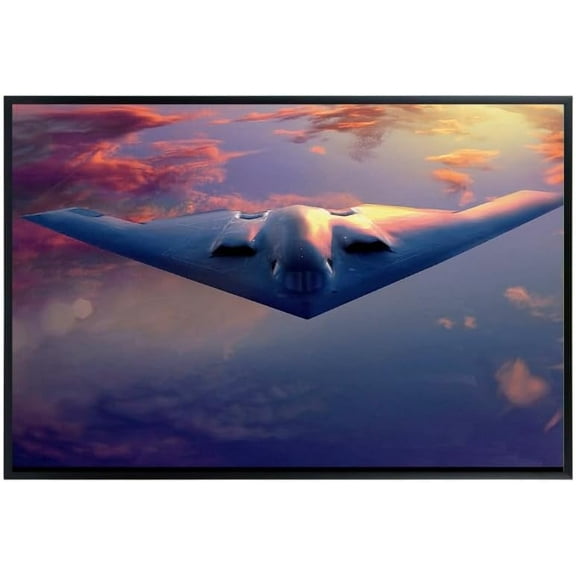 Northrop Grumman B-2 Spirit Bomber Wall Art – 11x17 Unframed Military Aviation Poster – Stealth Jet Decor for Boys’ Room, Pilots, and Navy Offices