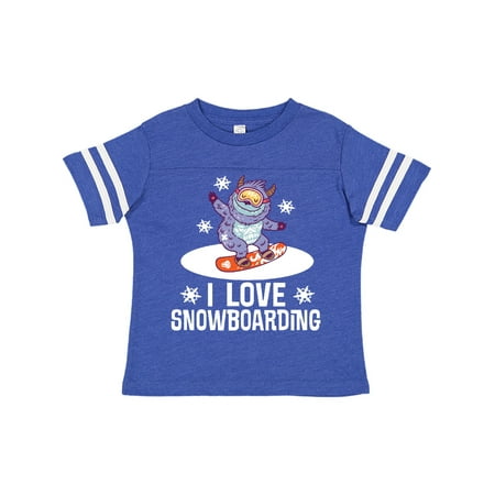 

Inktastic I Love Snowboarding Gift Gift Toddler Boy or Toddler Girl T-Shirt