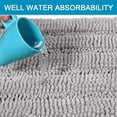 thumbnail image 3 of PrimeBeau Velvety Microfiber Bath Rug Runner, Extra Soft, Absorbent, Slip-Resistant, Washable, 47" x 17" inches, Dove, 3 of 9