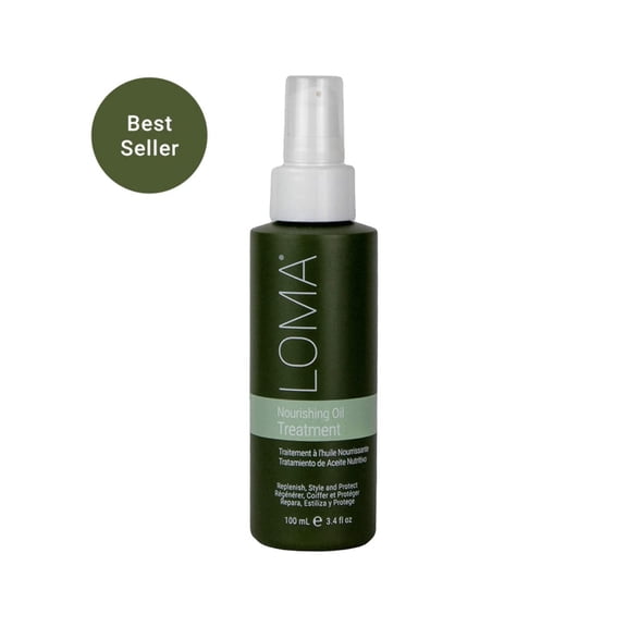 Loma Nourishing Oil Hair Treatment, Anti-Frizz Lightweight Leave-In Heat Protectant, 3.4 fl oz