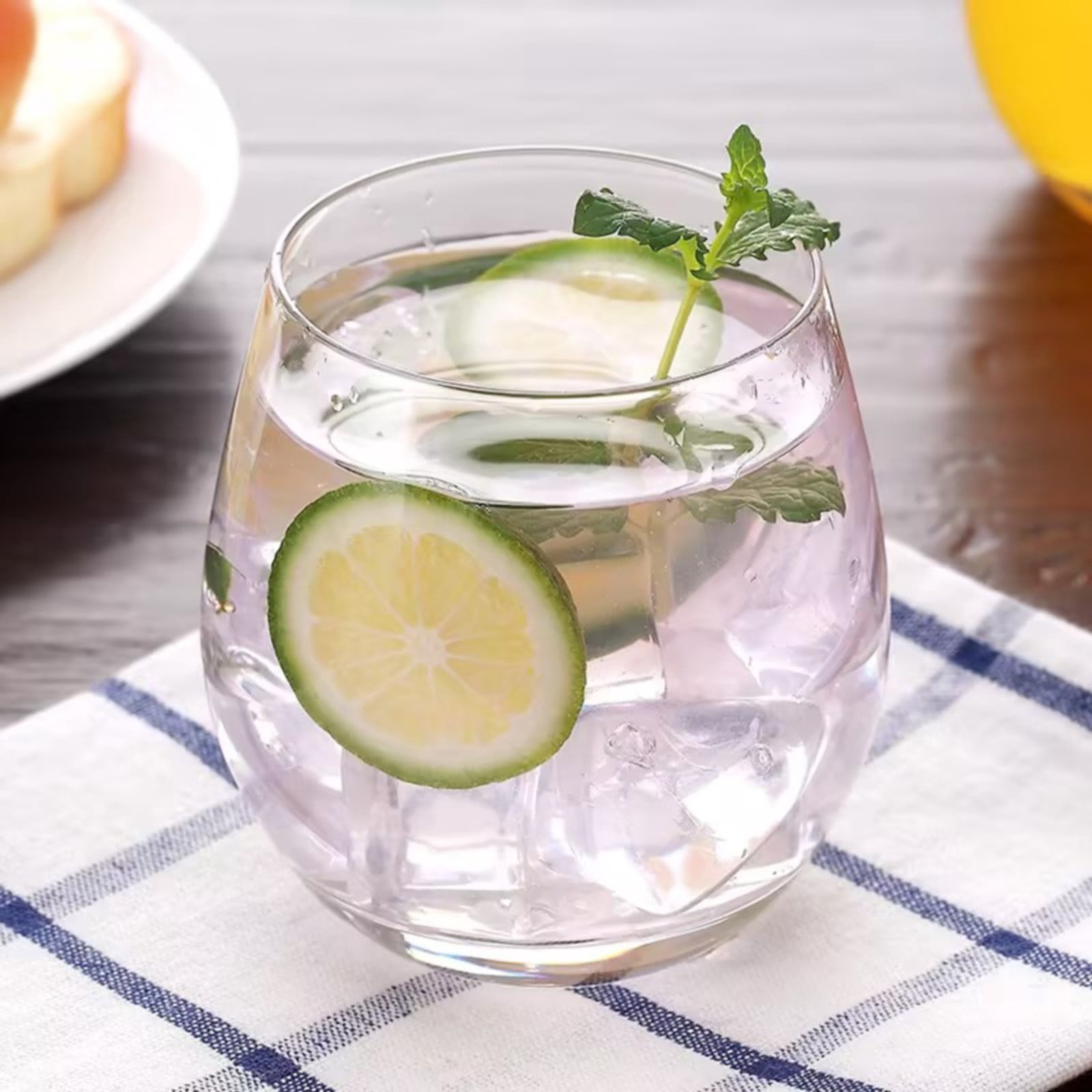 Ynlkorvg Glass&Bottle Creative Smoothie Glass Juice Glass Milk