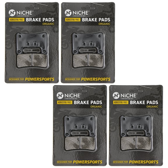 Niche Front Brake Pad Set for Suzuki GSXR600 Organic Motorcycle 4 Pack 519-KPA2493D