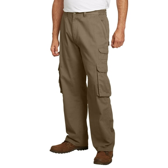 Boulder Creek By Kingsize Men's Big & Tall  Side-Elastic Stacked Cargo Pocket Pants