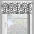 thumbnail image 4 of Ambesonne Geometrical Valance & Curtain, Ornamental Stars Motifs, 55"x30", Charcoal Grey and White, 4 of 7