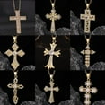 thumbnail image 3 of Cross Pendant Necklace for Women Zircon Niche Cross Pendant Necklace for Women Jewelry Valentines Day, 3 of 9