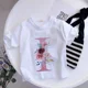 thumbnail image 3 of Camiseta de algodón con 26 letras en inglés ABCD, camiseta de verano para niños con flores, ropa informal de dibujos animados, camisetas de manga corta para niñas y niños, 3 of 5