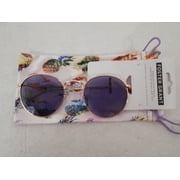 Foster Grant Sunglasses Purple Gold Women's Oval with pouch Max Block