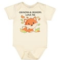 thumbnail image 3 of Inktastic Grandma and Grandpa Love Me Little Fox Boys or Girls Baby Bodysuit, 3 of 5