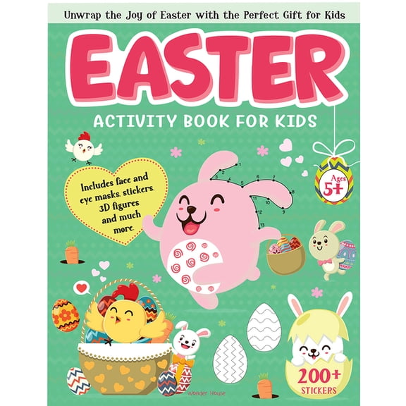 Easter Activity Book for Kids, (Board Book)