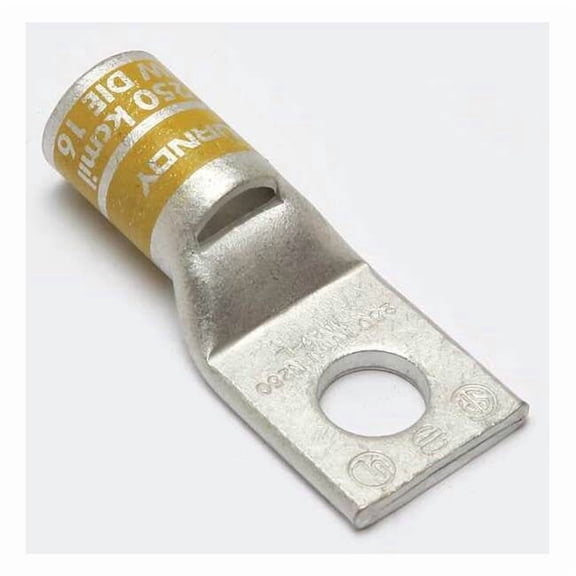 Burndy OneHoleLugCmprsnConn,STD,Yellow,16 YA29LBOX