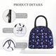 thumbnail image 4 of Balery Skull flower leaf purple Bolsa de Almuerzo para Mujeres, Caja de Almuerzo, Bolsa de Almuerzo Pequeña Impermeable, Tote de Almuerzo Reutilizable con Gran Capacidad, 4 of 6
