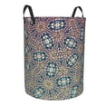 thumbnail image 3 of YFYANG Waterproof Laundry Hamper, Retro Abstract Floral Laundry Basket Oxford Fabric with Handle Foldable, M, 3 of 8
