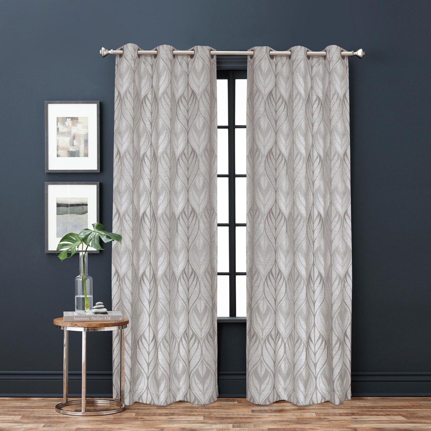 Hometrends 84" Farley Light Filtering Drapery Grommet Window Curtain Panel, 1 panel, 40" x 84"