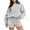 Gray 2 piece outfit for women, variant on Wycnly Womens Tracksuit Set Winter Long Sleeve Pullover Sweatshirts and Drawstring Shorts Lounge Set Casual 2 Piece Outfits with Pocket