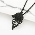 thumbnail image 5 of 2pcs Men Necklace Retro Wolf Head Necklace Amulet Necklace Personalized Wild Pendant Chain Birthday Valentine's Day Gift to Boyfriend Husband, 5 of 6