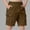 Brown, variant on Liyamei Boys Drawstring Cargo Shorts with Pockets for Summer School Size 5-15,Black