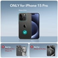 thumbnail image 2 of Funda ESR para iPhone 15 Pro con 2 protectores de pantalla, color negro, 2 of 8