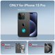 thumbnail image 2 of Funda ESR para iPhone 15 Pro con 2 protectores de pantalla, color negro, 2 of 8