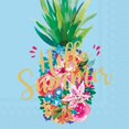 thumbnail image 1 of Boston International IHR 3-Ply 20-Count Cocktail Beverage Paper Napkins, 5 x 5-Inches, Hello Summer Blue, 1 of 3