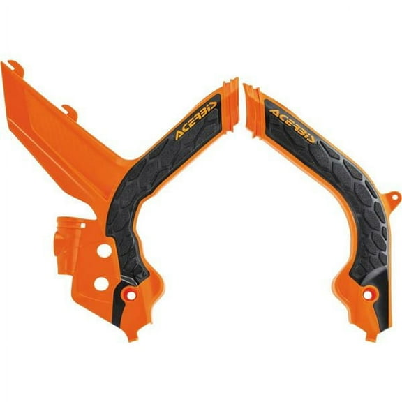 Acerbis X-Grip Orange/Black Frame Protectors (2733445225)