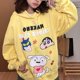 thumbnail image 1 of Sudadera con capucha de Anime Crayon Shin-Chan, suéter con estampado de dibujos animados, 100% algodón, moda holgada, estilo Hip Hop americano, abrigo de peluche Sweethearts, regalo, 1 of 4