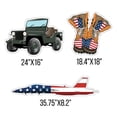 thumbnail image 3 of Military Theme Yard Decorations Set, 13pcs, Includes Stakes (13225), 3 of 8