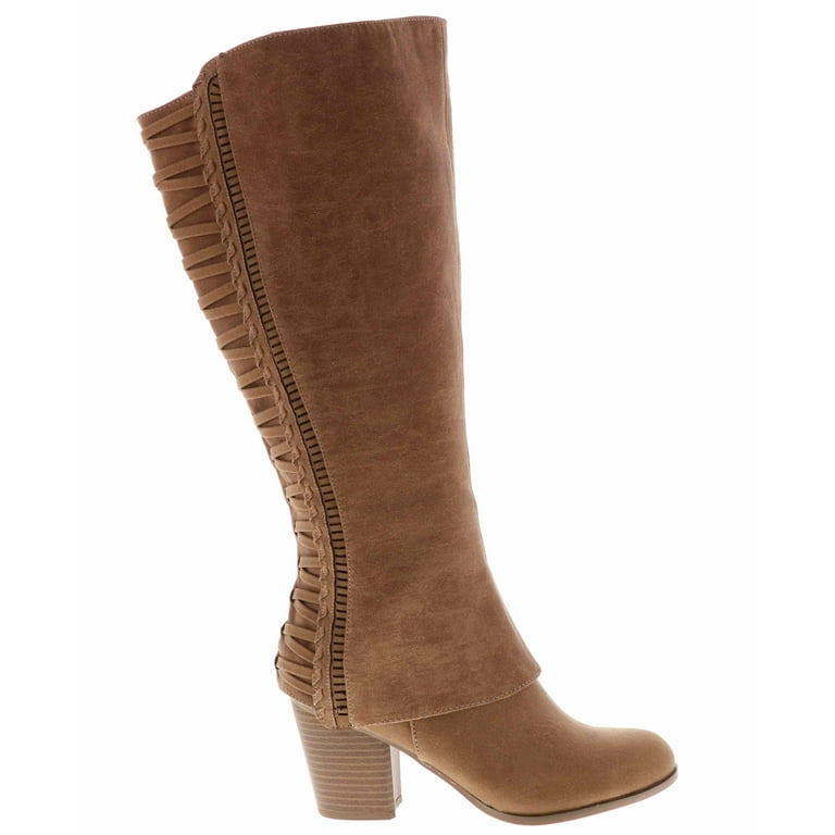 fergalicious women s tender wide calf knee high boot tan 10 m us
