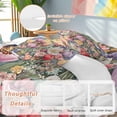 thumbnail image 2 of Queen 4 Piece Bedding Set Watercolor Tulips Lavender Peony Butterfly Soft Breathable Duvet Cover and Pillowcase, Summer Rustic Garden Duvet Cover Set Bed Sheets for Bedroom Dormitory Guest Room, 2 of 9