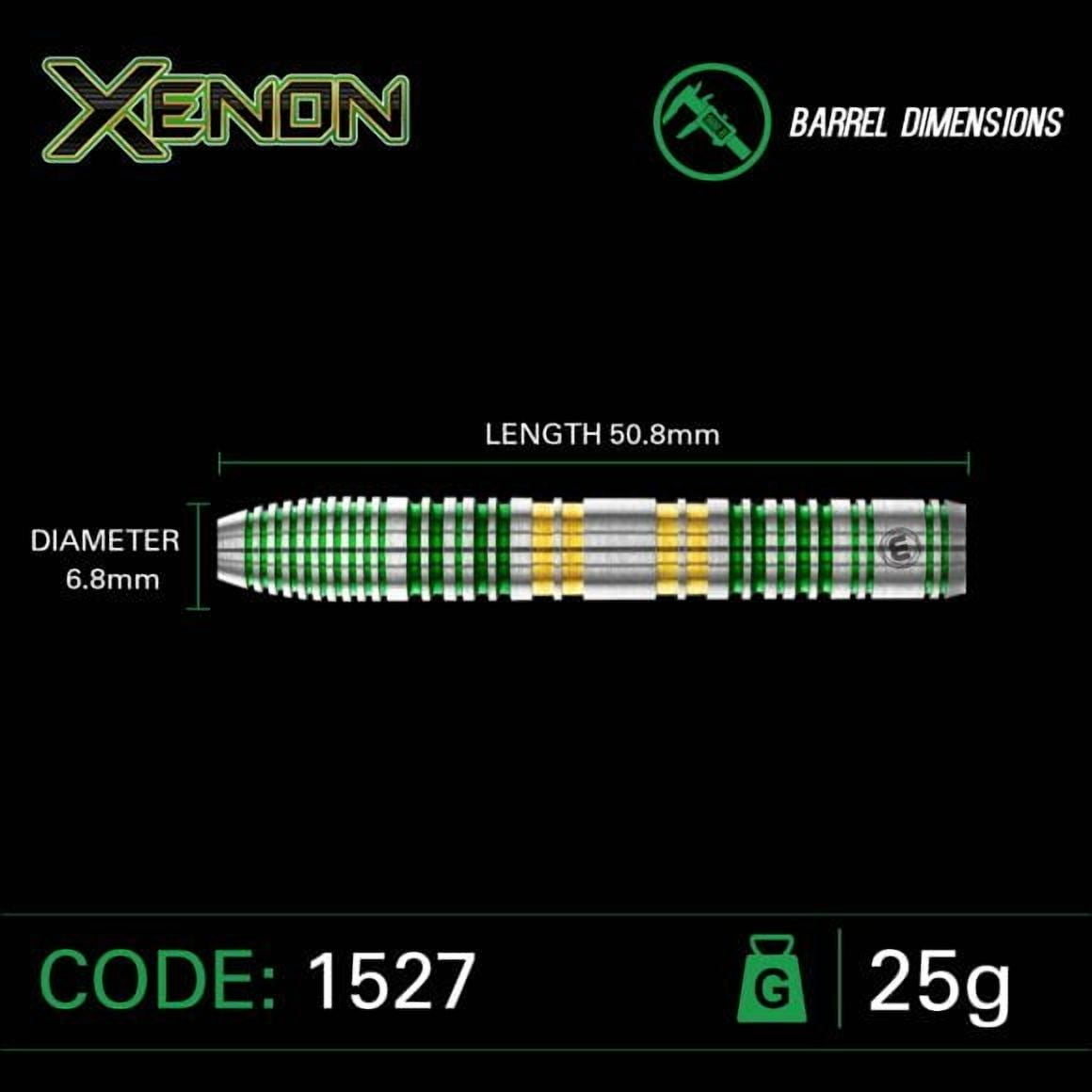 Winmau Xenon Steel Tip Dart Set 25 gram 90% Tungsten Alloy