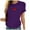 Purple, variant on WREESH Fashion Women's Love Heart T-Shirts Casual Pullover Short Sleeve Graphic Tops Black