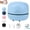 Light Blue, variant on Portable Mini Desk Vacuum Cleaner, Keyboard Vacuum Cleaner, USB Rechargeable Powerful, Low Noise with Cleaning Brush for Keyboard, Computer, Car and Crumbs Cleaning
