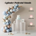 thumbnail image 4 of 3-Pack Clear Wedding Round Cylinders for Wedding Birthday Party Decor Photography Background, 4 of 7