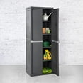 thumbnail image 3 of Sterilite 01423V01 4 Shelf Cabinet, Flat Gray, 1-Pack, 3 of 7