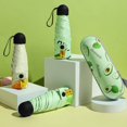 thumbnail image 2 of SHAR Compact Umbrella Wind Resistant Folding Umbrella,Foldable Travel Umbrella,Green Mini 6 Rib Umbrella with Capsule Case,UV Rain Protection,Portable Pocket Umbrella for Men Women,Ligh, 2 of 3