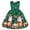 Green, variant on Fesfesfes Girls Baby Cosplay Sets Long Skirt Santa Claus Print Princess Bowknot Performance Dress Skirt Christmas Dress
